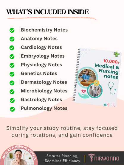 1000+ Medical Nursing Notes